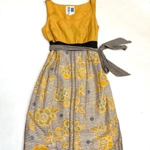 Anthro Edme & Esyllte blooming goldenrod dress